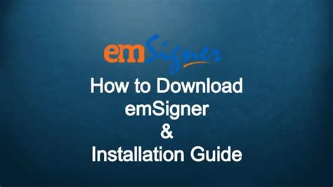 emsigner utility download